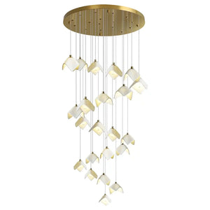 Orlani Bloom Cascade Stairs Chandelier - Arialamps