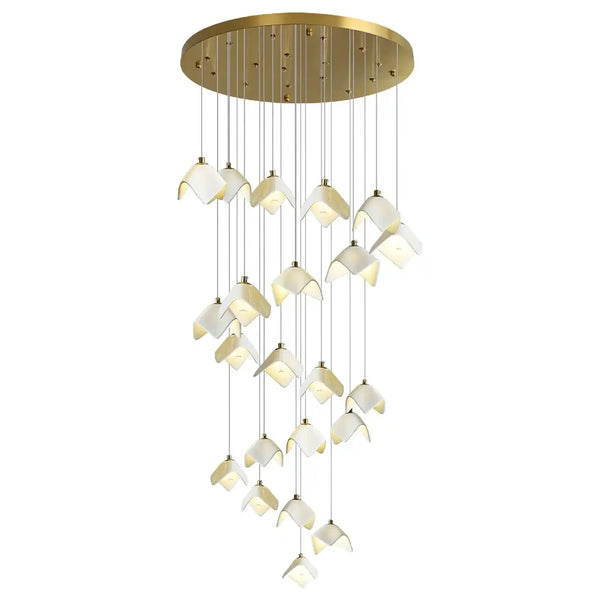 Orlani Bloom Cascade Stairs Chandelier - Arialamps