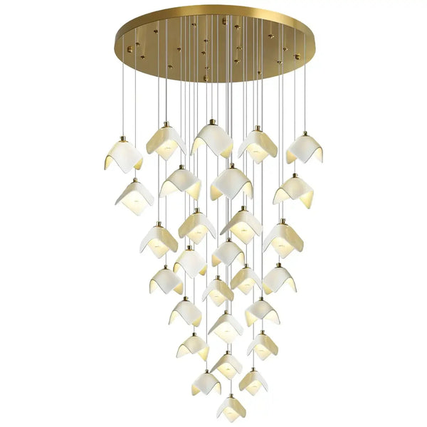 Orlani Bloom Cascade Stairs Chandelier - Arialamps