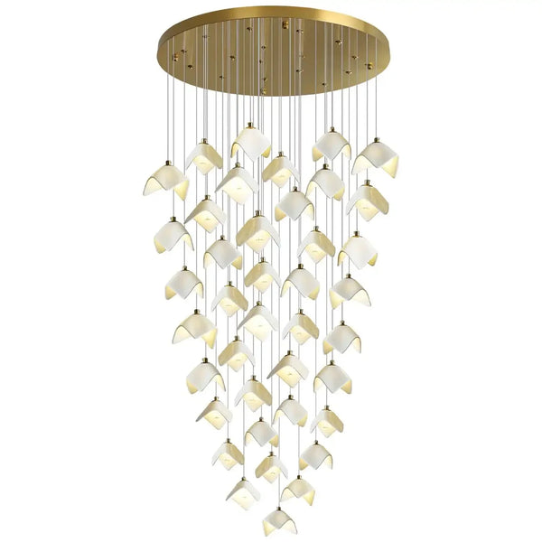 Orlani Bloom Cascade Stairs Chandelier - Arialamps