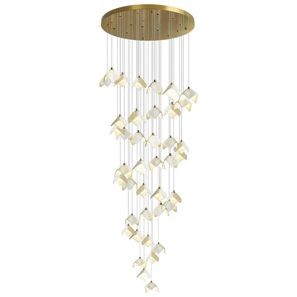 Orlani Bloom Cascade Stairs Chandelier - Arialamps