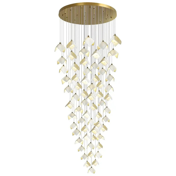 Orlani Bloom Cascade Stairs Chandelier - Arialamps
