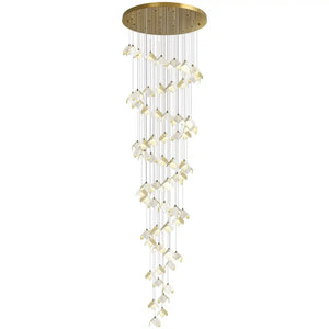 Orlani Bloom Cascade Stairs Chandelier - Arialamps