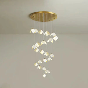 Orlani Bloom Cascade Stairs Chandelier - Arialamps