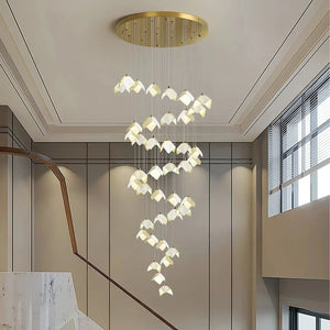 Orlani Bloom Cascade Stairs Chandelier - Arialamps