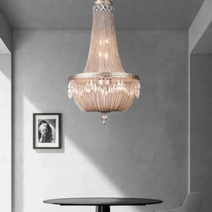 Oversize Modern Metal Art Luxury Crystal Chandelier for Duplex Hall/Staircase/Villa/Foyer - Arialamps