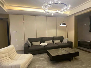 Oversized Nordic Black Iron Glass Bubble Collection Chandelier Suit for Living/Dining Room - Arialamps