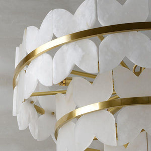 Patanga Alabaster Chandelier Light-Arialamps