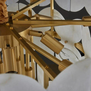 Patanga Alabaster Chandelier Light-Arialamps