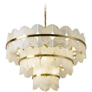 Patanga Alabaster Chandelier Light-Arialamps