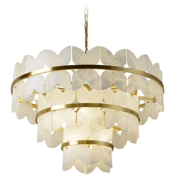 Patanga Alabaster Chandelier Light-Arialamps