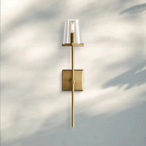 Pauilla Torch Clear Glass Sconce-