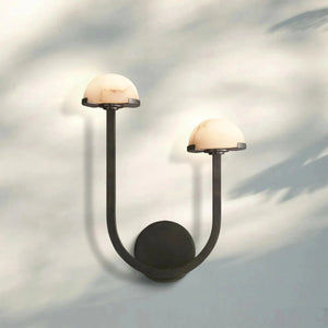 Pedrea Alabaster Double Wall Sconce - Arialamps