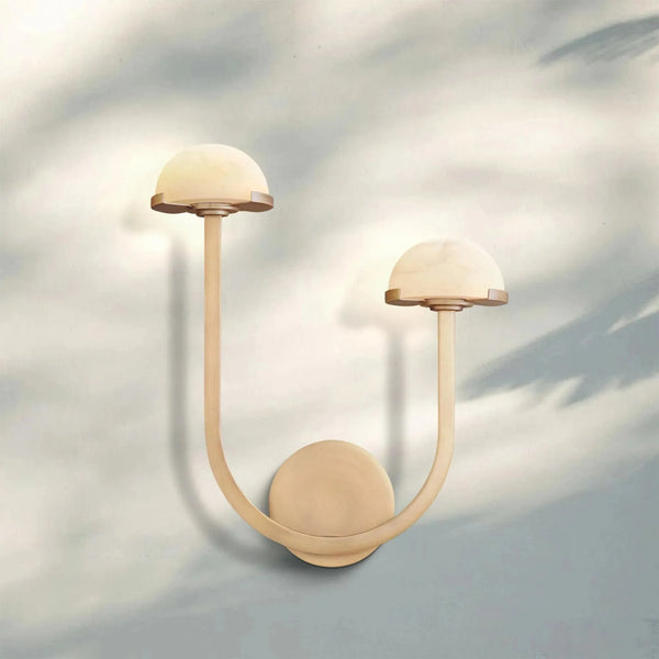 Pedrea Alabaster Double Wall Sconce - Arialamps