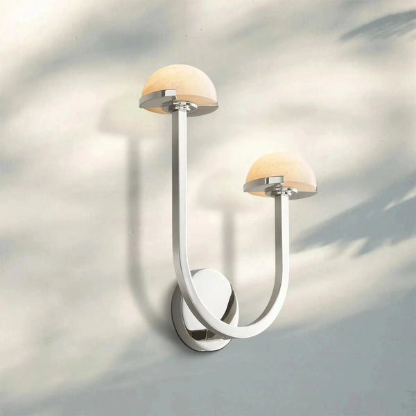 Pedrea Alabaster Double Wall Sconce - Arialamps