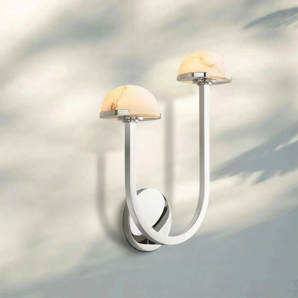Pedrea Alabaster Double Wall Sconce - Arialamps