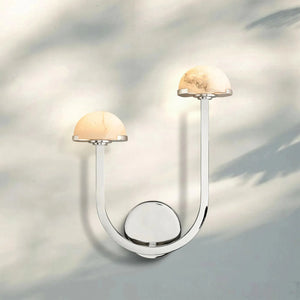 Pedrea Alabaster Double Wall Sconce - Arialamps