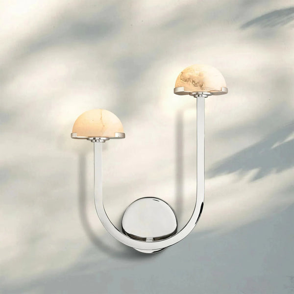Pedrea Alabaster Double Wall Sconce - Arialamps