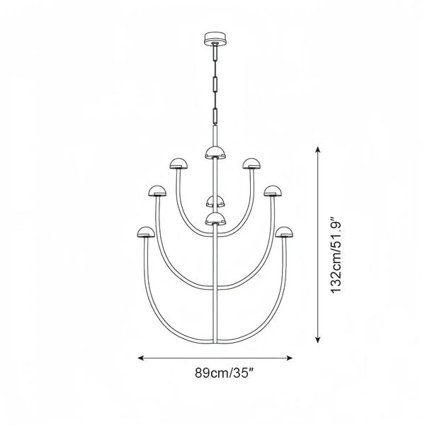 Pedrea Alabaster Round Chandelier 24'' 32'' 40'' - Arialamps