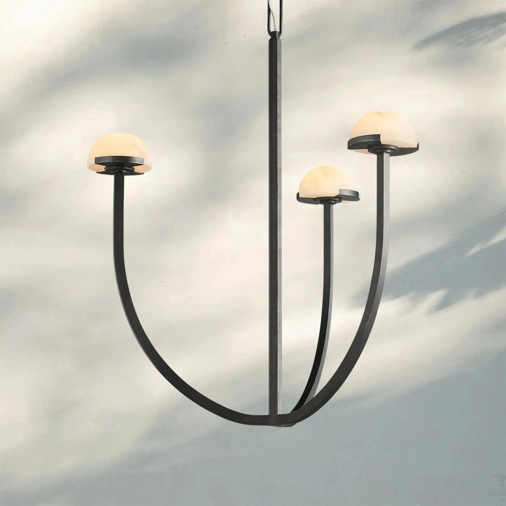 Pedrea Alabaster Round Chandelier 24'' 32'' 40'' - Arialamps