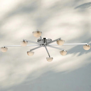 Pedrea Alabaster Wearstler Large Staggered Arm Flush Mount - Arialamps