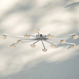 Pedrea Alabaster Wearstler Large Staggered Arm Flush Mount - Arialamps