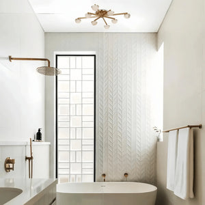 Pedrea Alabaster Wearstler Large Staggered Arm Flush Mount - Arialamps