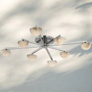 Pedrea Alabaster Wearstler Large Staggered Arm Flush Mount - Arialamps