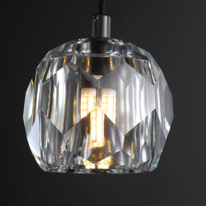 Bille De Crystal Kitchen Island Pendant Light - Arialamps