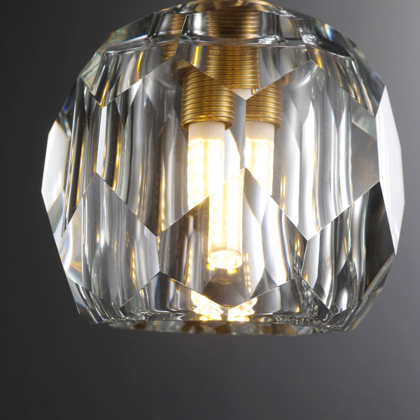 Bille De Crystal Kitchen Island Pendant Light - Arialamps