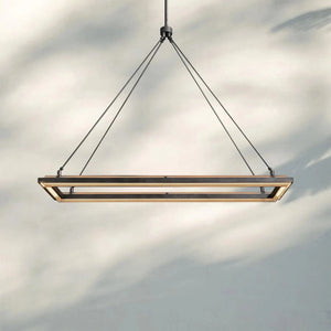 Peralte Rectangular Chandelier 48" 62“-Arialamps