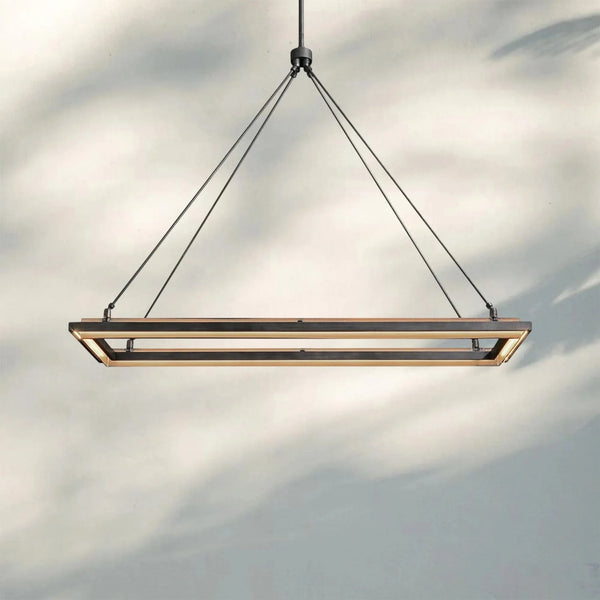 Peralte Rectangular Chandelier 48" 62“-Arialamps