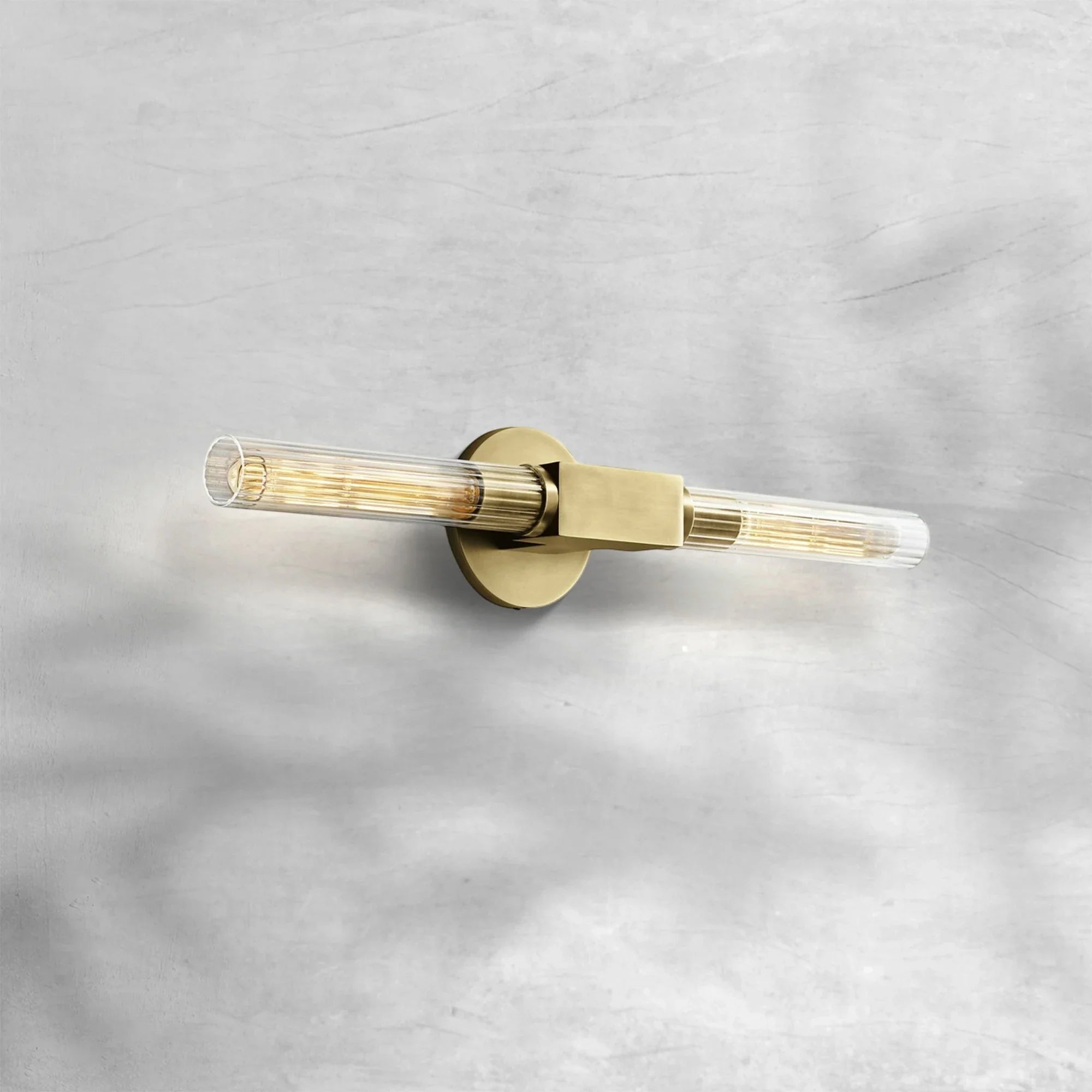 Cannel Glass Linear Wall Sconce