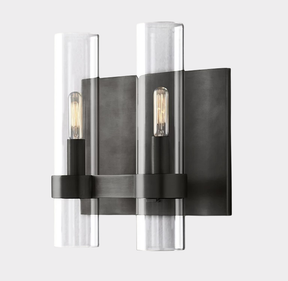Nova Glass 2-Head Wall Sconce