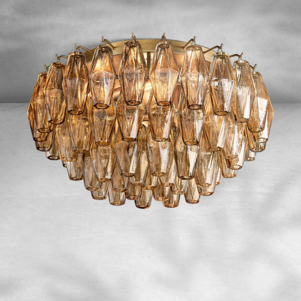 Chiaravalle Glass Flushmount 17"24" - Arialamps