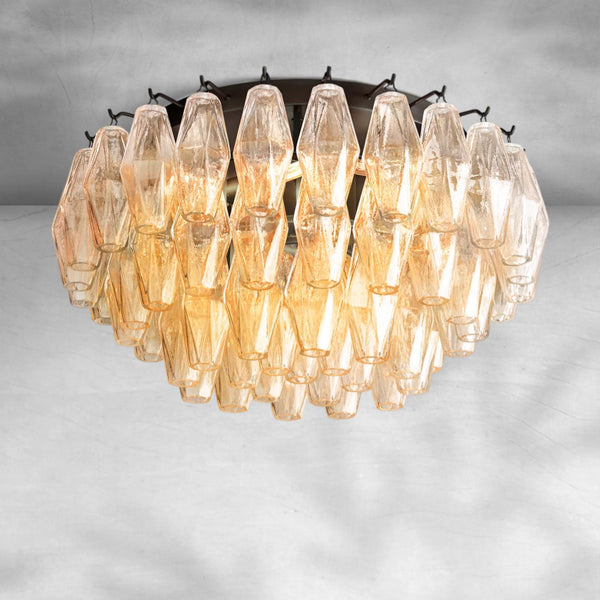 Chiaravalle Glass Flushmount 17"24" - Arialamps