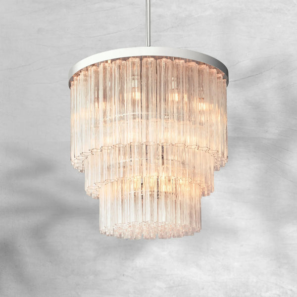 Caelo Round 3 - Tier Chandelier 36″ - Arialamps