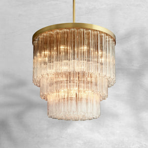 Caelo Round 3 - Tier Chandelier 36″ - Arialamps