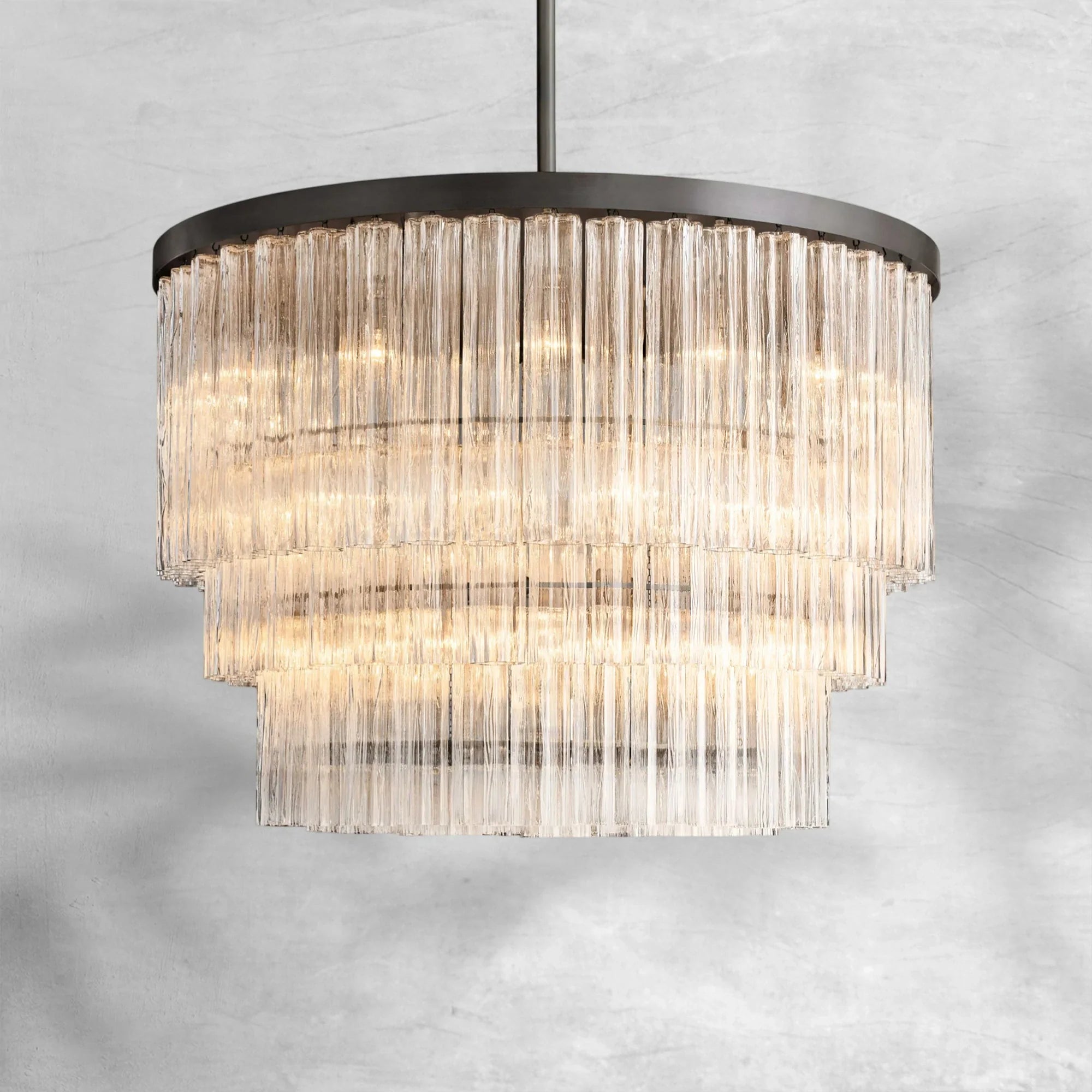 Caelo Round 3-Tier Chandelier 48″