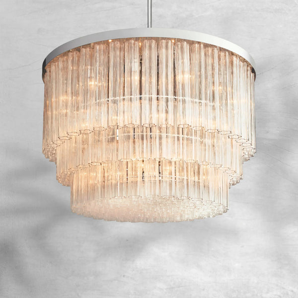 Caelo Round 3 - Tier Chandelier 48″ - Arialamps