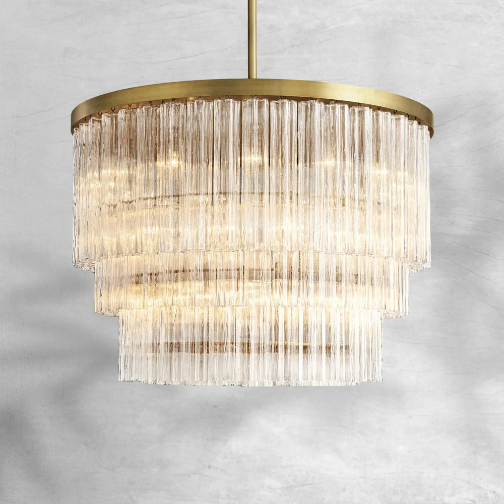 Caelo Round 3 - Tier Chandelier 48″ - Arialamps