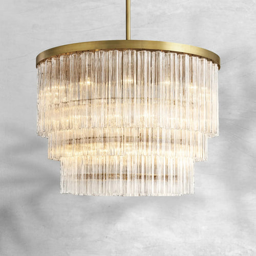 Caelo Round 3 - Tier Chandelier 48″ - Arialamps