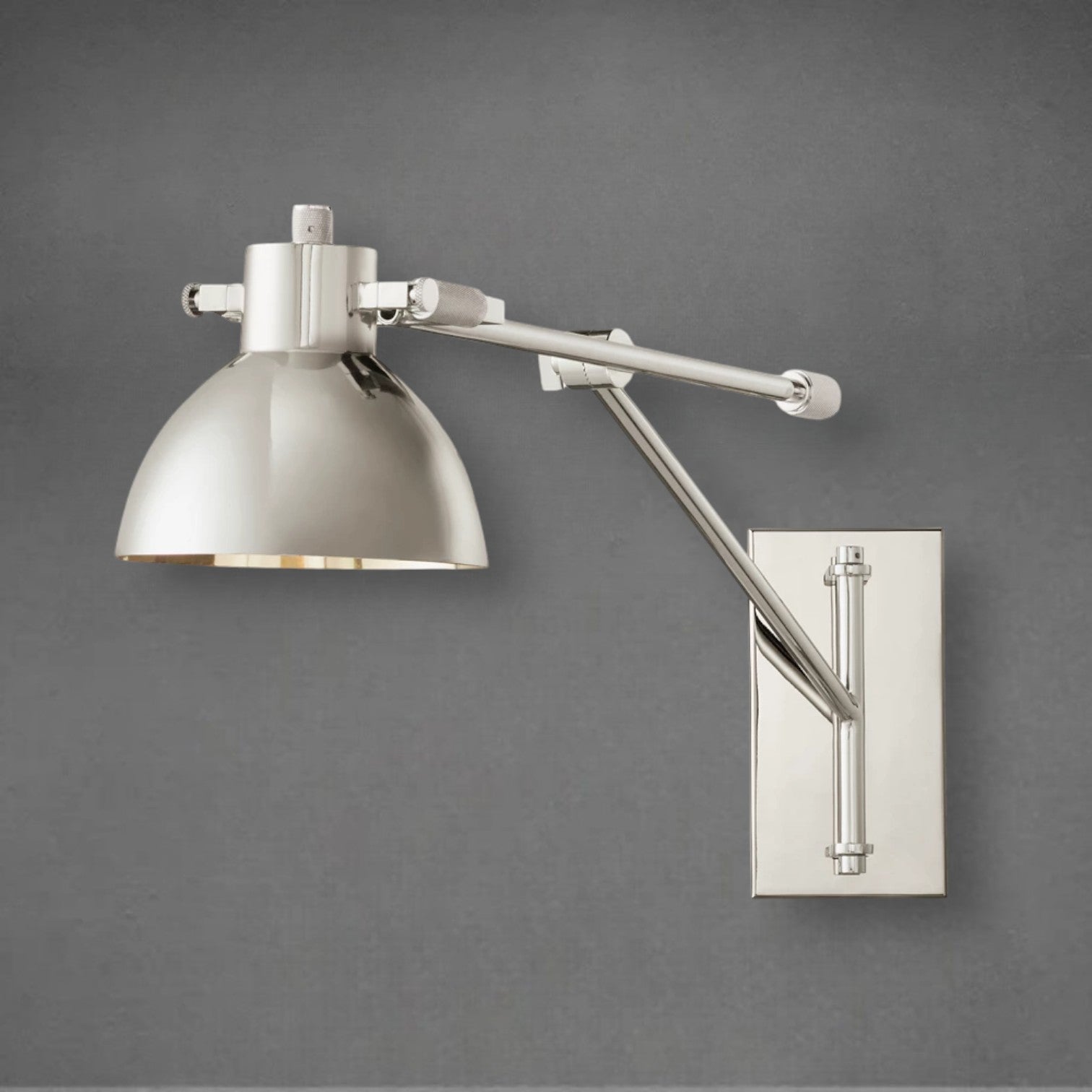 Machine Swing-arm Task Sconce