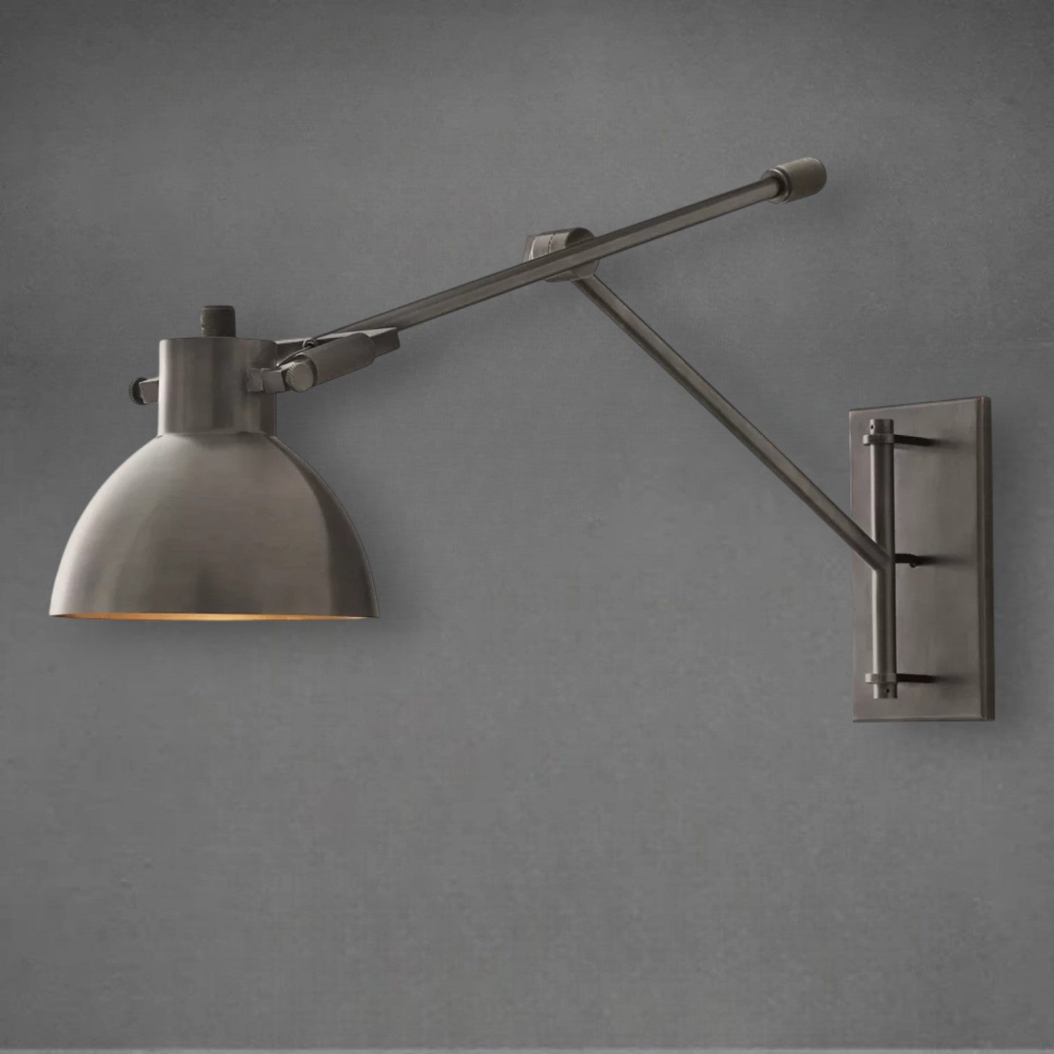 Machine Swing-arm Task Sconce