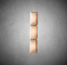 Charles Calcite Triple Indoor Wall Sconce Fixture