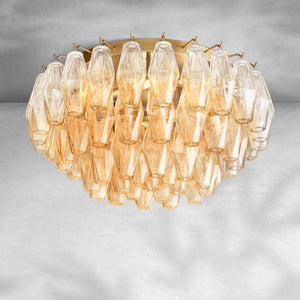 Chiaravalle Glass Flushmount 17"24" - Arialamps