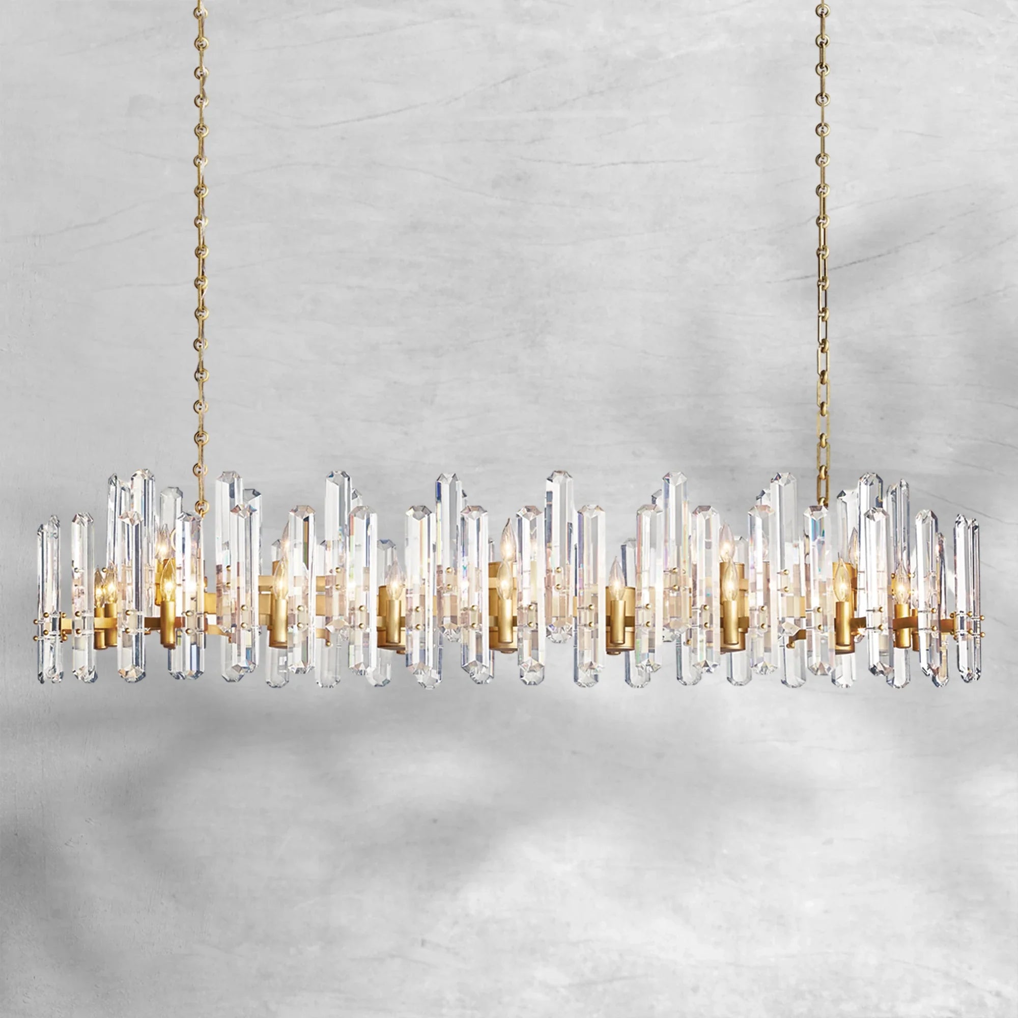Bonington Rectangular chandelier 54” 72"