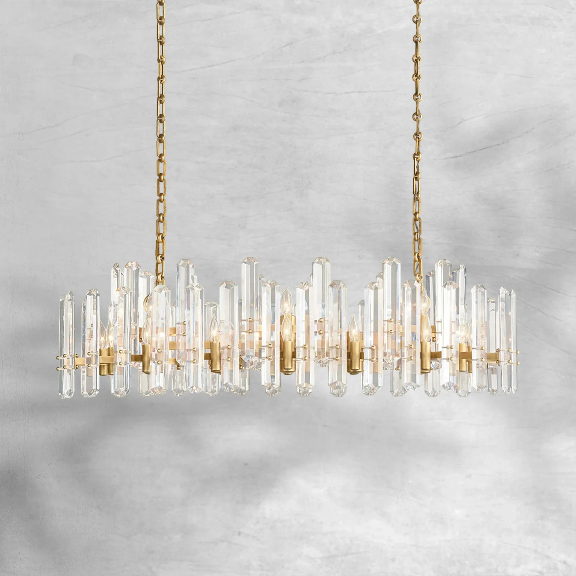 Bonington Rectangular chandelier 54” 72"