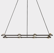Planets Rectangular Chandelier 54" 72"