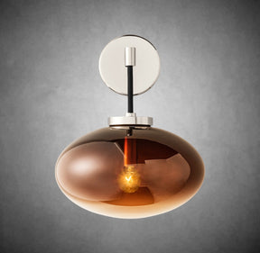 Calus Amber Glass Wall Sconce